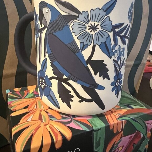 Starbucks X Farm Rio Limited Edition White Blue Ceramic Mug New - Picture 2 of 4